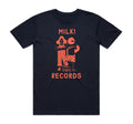 Milk Records Navy T-Shirt Hoodie, Sweatshirt | PureTeeCo.com