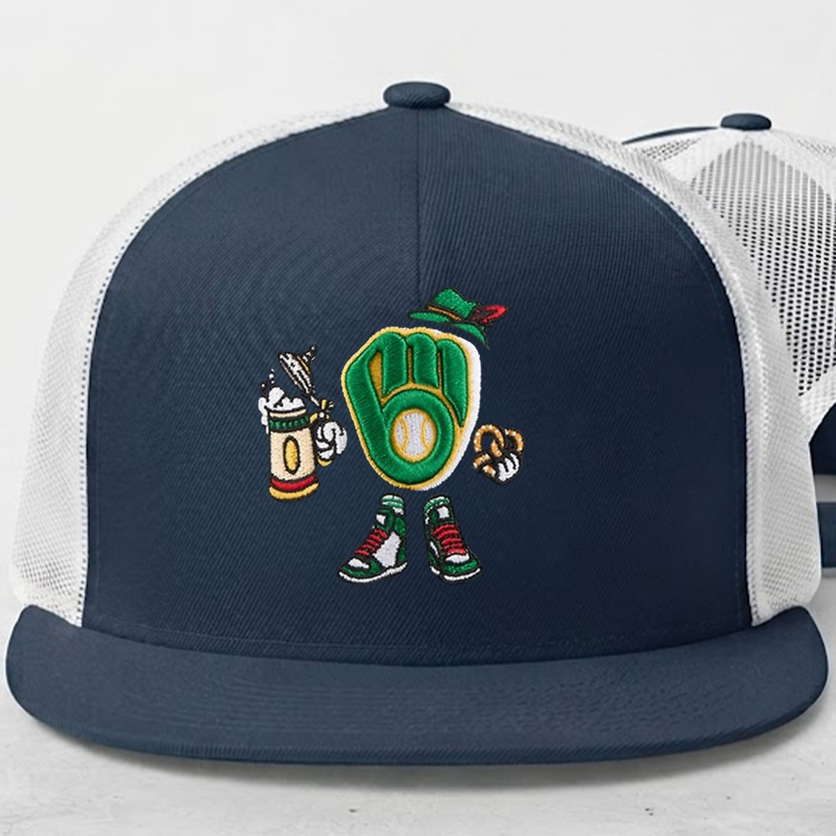 Milwaukee Brewers Cartoon Beer Pretzel Hat