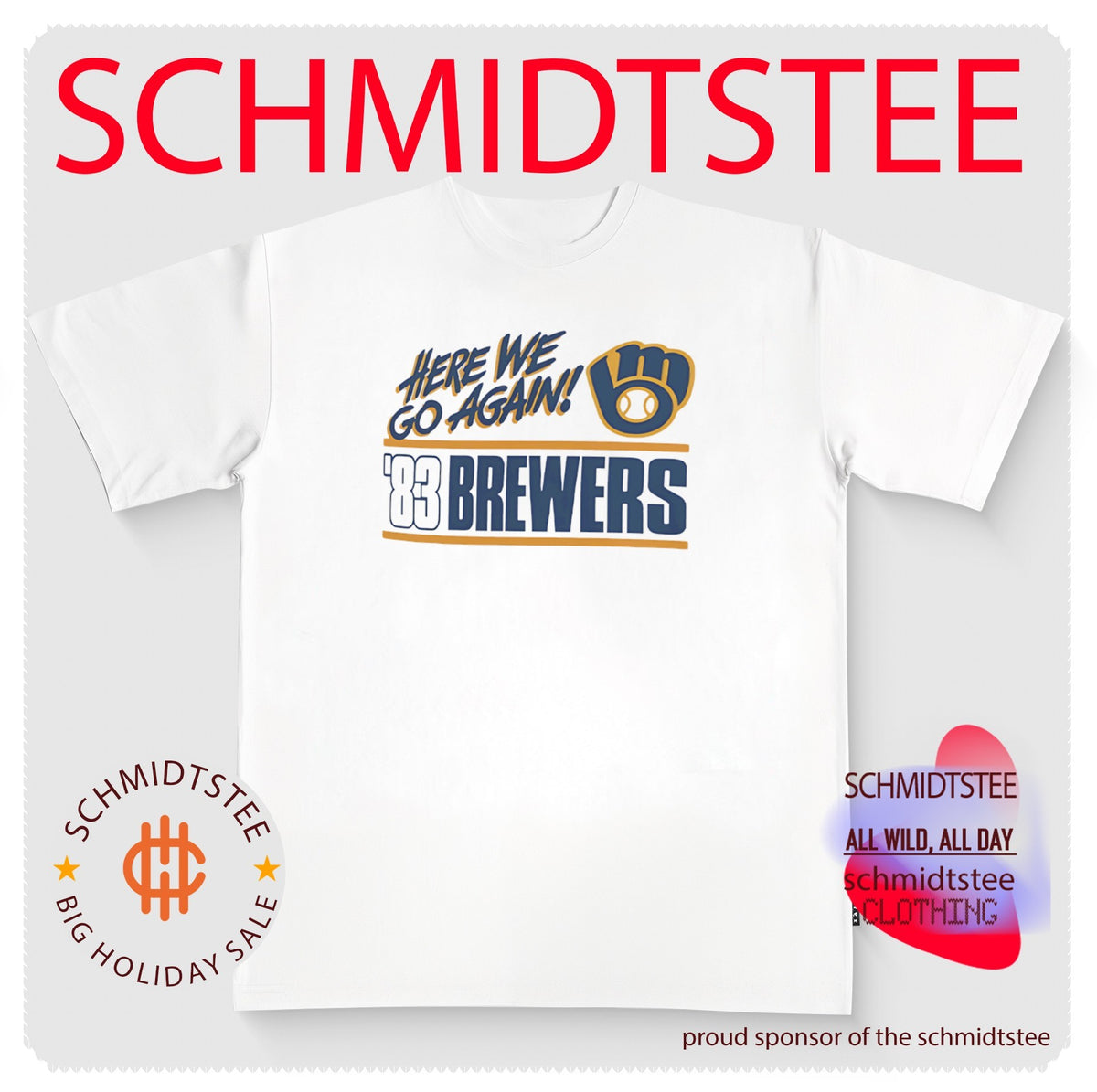 Milwaukee Brewers Here We Go Again ’83 Brewers Retro shirt
