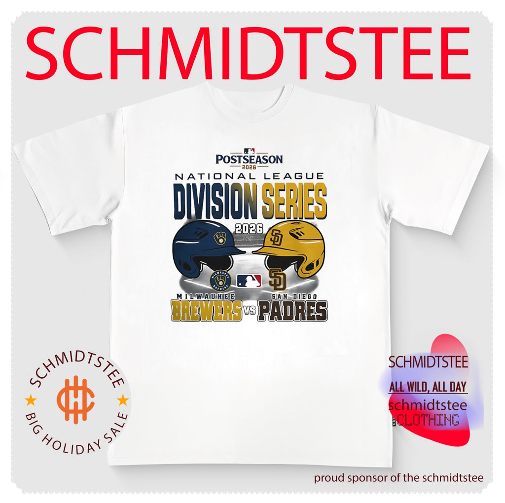 Milwaukee Brewers Vs San Diego Padres 2026 NL Division Series Matchup helmet shirt