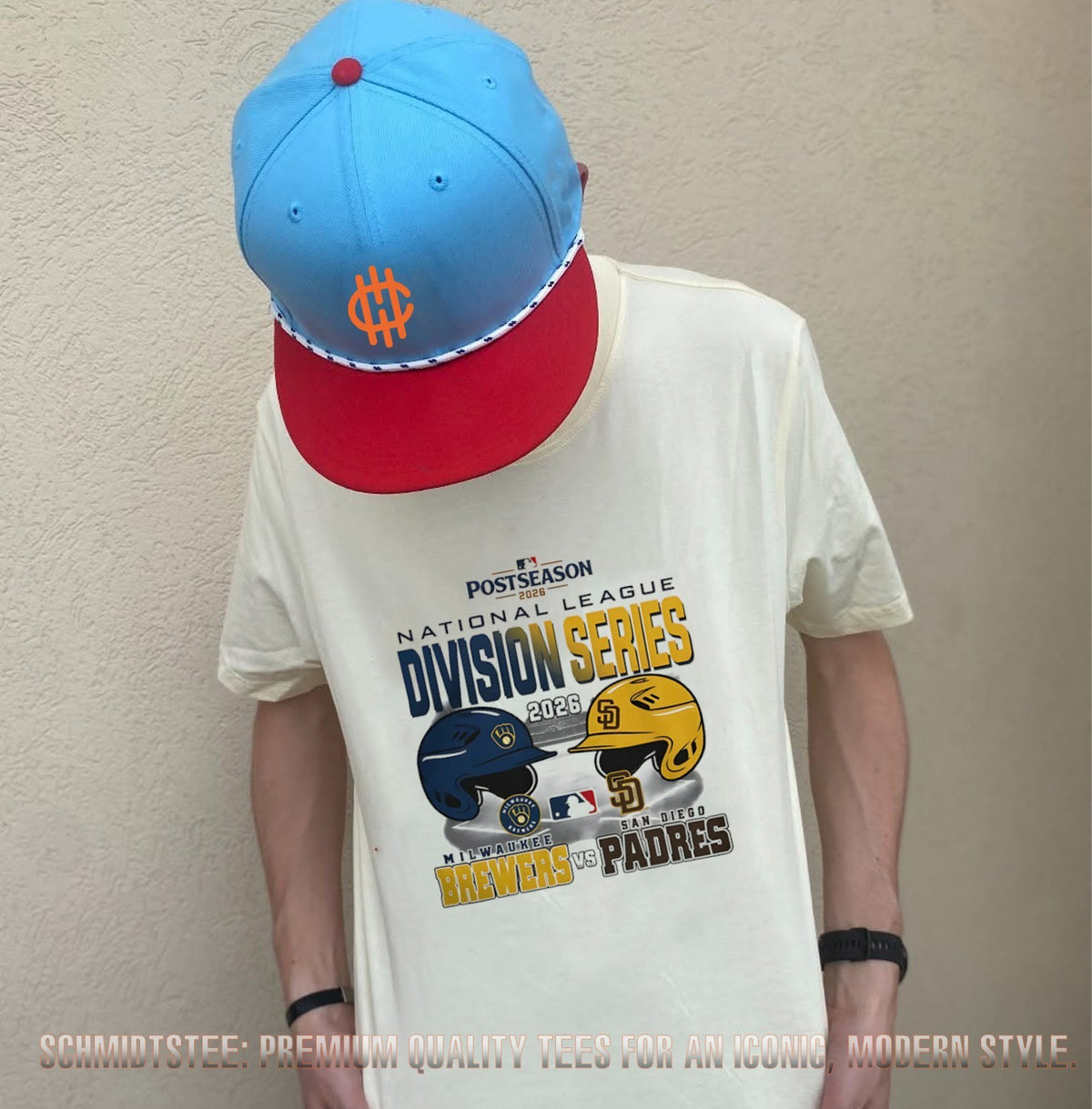 Milwaukee Brewers Vs San Diego Padres 2026 NL Division Series Matchup helmet shirt
