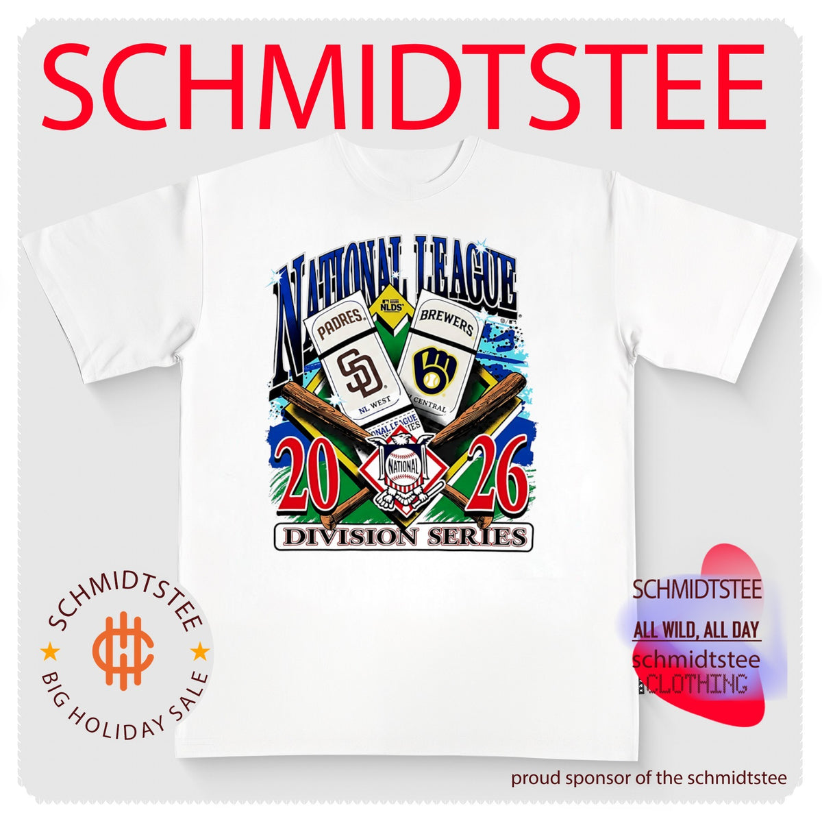 Milwaukee Brewers vs San Diego Padres 2026 National League Division Series Ticket shirt