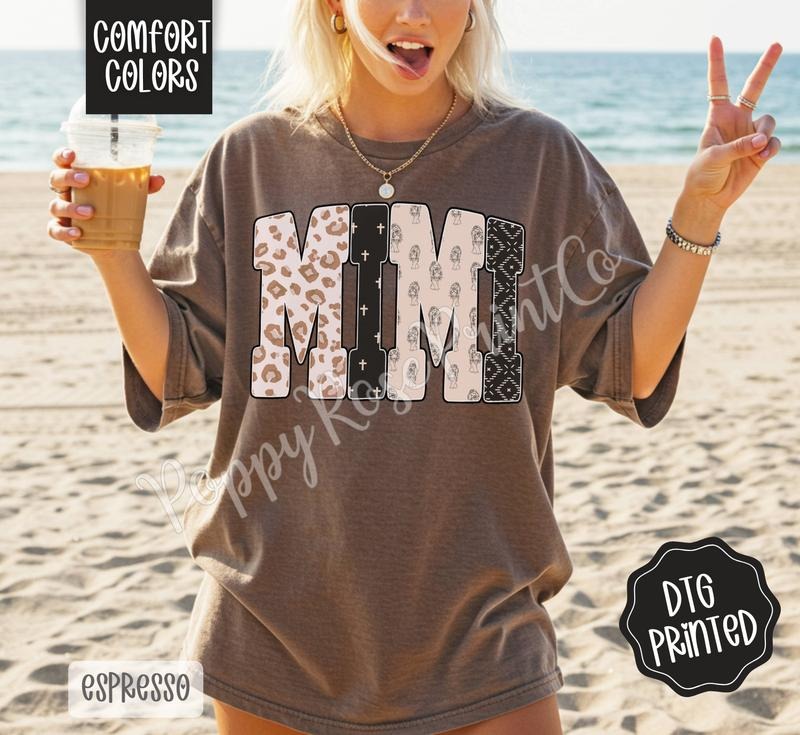 Mimi Tiger Shirt Comfort Colors, Trendy Graphic Women's Tee, Gift for Her Hoodie, Sweatshirt | PureTeeCo.com