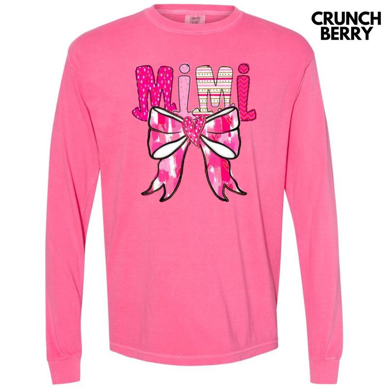 Mimi Valentine Coquette Long Sleeve Comfort Colors T-Shirt Hoodie, Sweatshirt | PureTeeCo.com