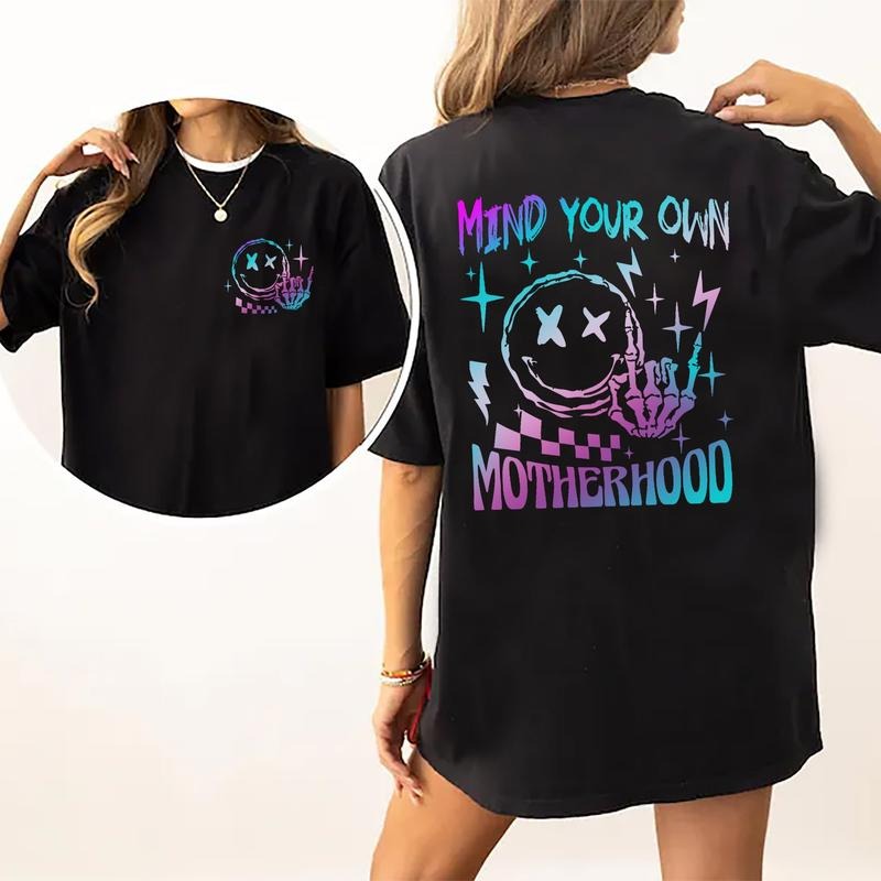 Mind Your Own Motherhood Shirt, Motherhood T-shirt, Cool Moms Graphic Printed Tee, Comfort Shirts For Women, Mother's Day...