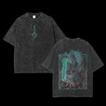 [ Mineral Wash ] Bloodborne Ludwig The Accursed Holy Blade Grim Double Printed Unisex Washed Lightweight Cotton TShirt,...
