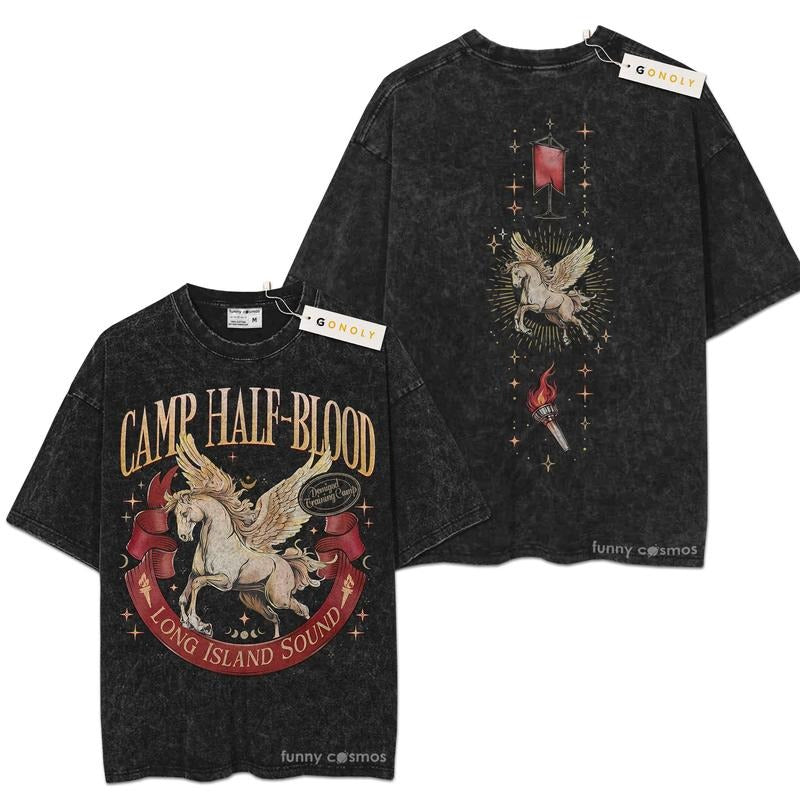 [ Mineral Wash ] Calm Half Blood For Fans Lover Book, Bookish, Graphic Washed Style Shirt