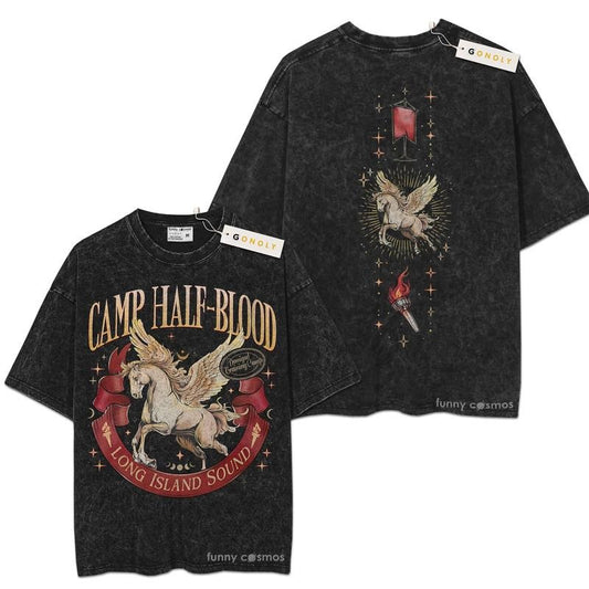 [ Mineral Wash ] Calm Half Blood For Fans Lover Book, Bookish, Graphic Washed Style Shirt