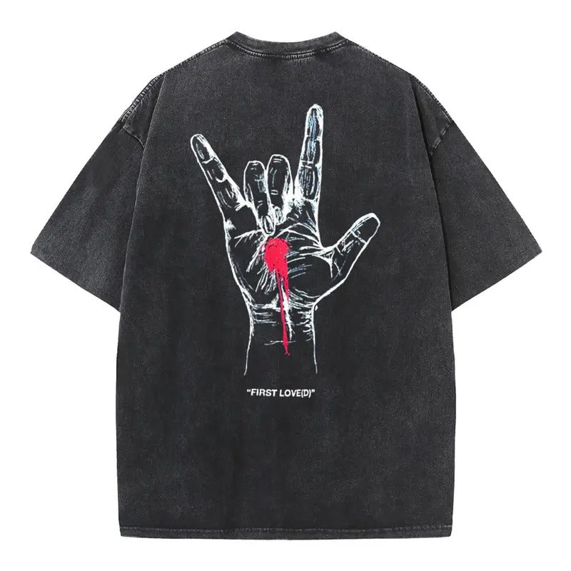 [ Mineral Wash ] First Love Christian Washed TShirt Jesus Graphic Washed Style Shirt Hoodie, Sweatshirt | PureTeeCo.com