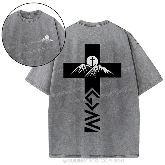 [ Mineral Wash ] God Is Greater Than Highs And Lows Christian Washed TShirt Jesus Graphic Washed Style Shirt