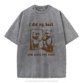 [ Mineral Wash ] God does the rest Christian Washed Shirt Jesus Graphic Washed Style Shirt Hoodie, Sweatshirt | PureTeeCo.com