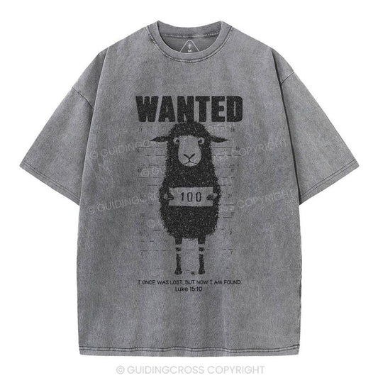 [ Mineral Wash ] I Once Was Lost But Now I Am Found Christian Washed Shirt Jesus Graphic Washed Style Shirt