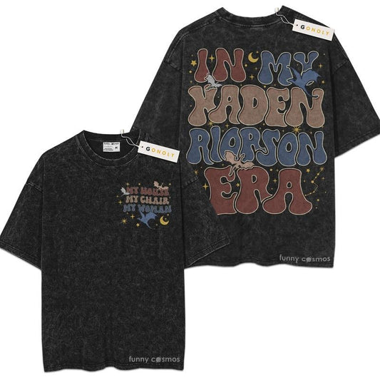[ Mineral Wash ] In My Xaden Riorson Era, Fourth Wing For Fans Lover Book, Bookish, Graphic Washed Style Shirt