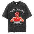 [ Mineral Wash ] Kamogawa Boxing Gym Vintage Tee Anime Fan Lovers Streetwear & Washed Gym Style Shirt Hoodie, Sweatshirt