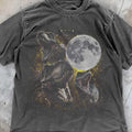 [ Mineral Wash ] Moonlit TRex Shirt , Grunge Dinosaur Tee , Retro Dinosaur Graphic TShirt , Mystical Prehistoric Tee ,...