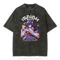 [ Mineral Wash ] No Weapon Formed Against Me Shall Prosper Isaiah 54:17 Christian Washed TShirt Jesus Graphic Washed...