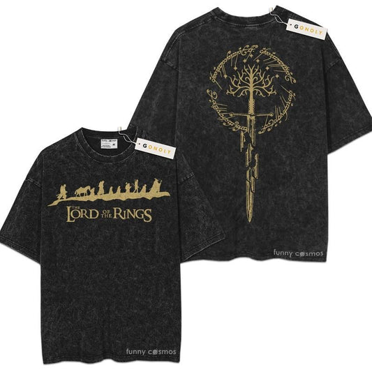 [ Mineral Wash ] The Lord Of The Rings For Fans Lover Book, Bookish, Graphic Washed Style Shirt