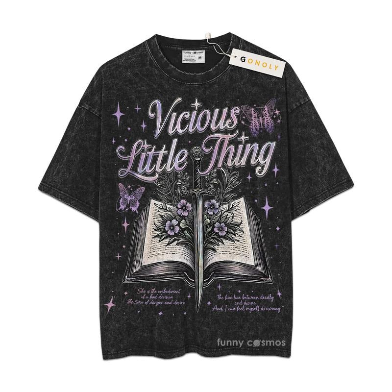 [ Mineral Wash ] Vicious Little Thing Powerless Kai Azer, Paedyn Gray Shirt, Bookish, Bookworm, Gift For Fan Lovers,...