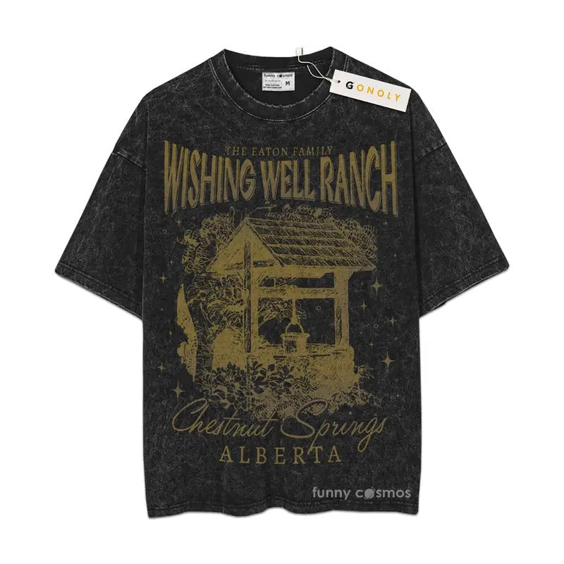 [ Mineral Wash ] Wishing Well Ranch Shirt, Bookish, Bookworm, Gift For Fan Lovers, Graphic Washed Shirt Hoodie, Sweatshirt