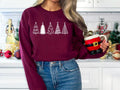 Minimalist Christmas Tree Sweatshirt T-Shirts, Hoodie | PureTeeCo.com
