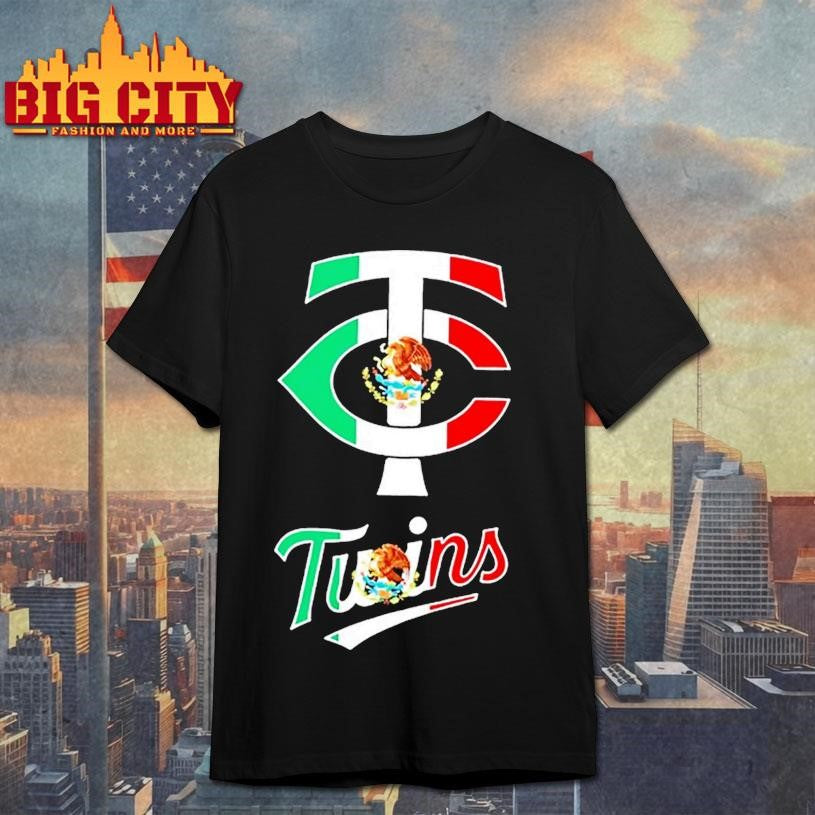 Minnesota Twins Baseball X Mexican Flag Shirt