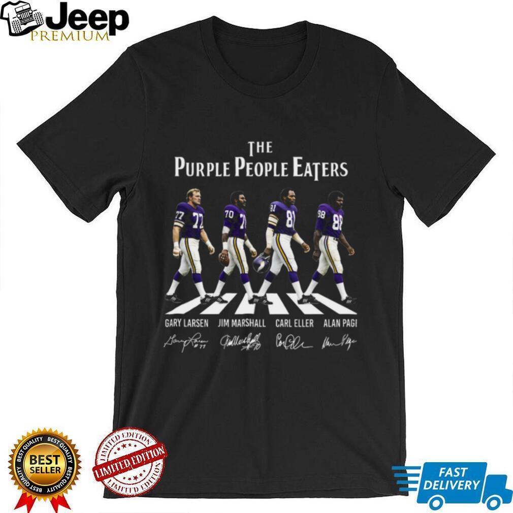 Minnesota Vikings Purple People Eaters Abbey Road Shirt