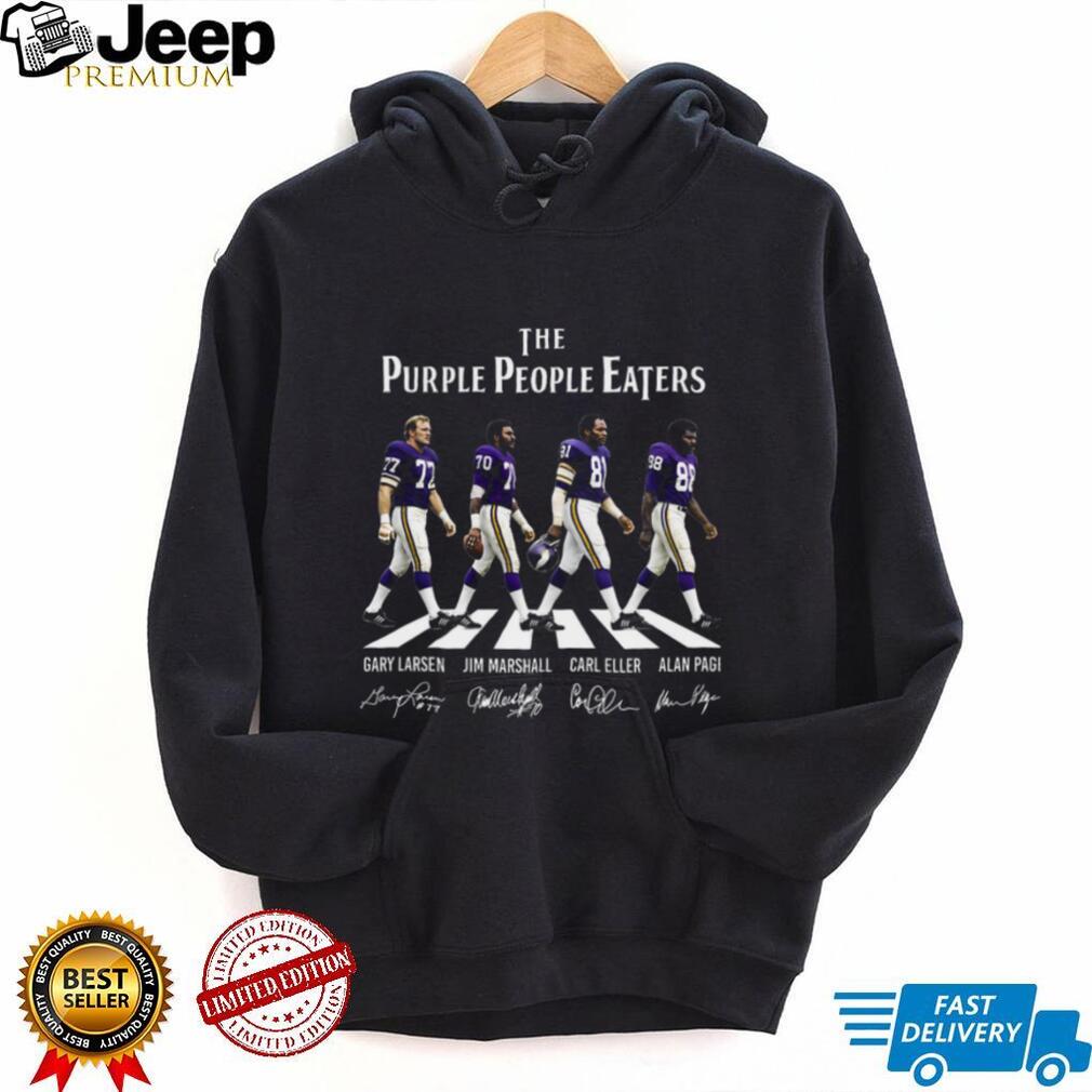 Minnesota Vikings Purple People Eaters Abbey Road Shirt