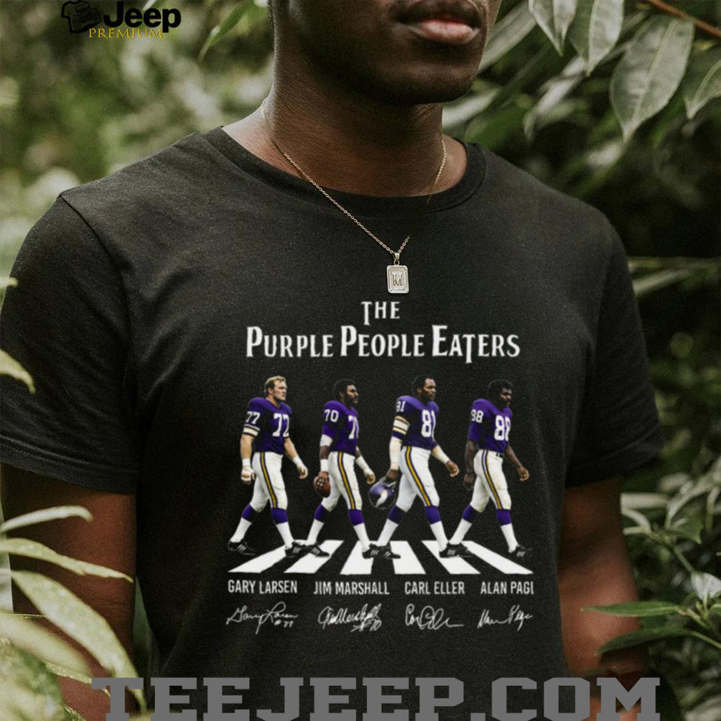 Minnesota Vikings Purple People Eaters Abbey Road Shirt