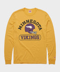 Minnesota Vikings Throwback Helmet Long Sleeve Tee