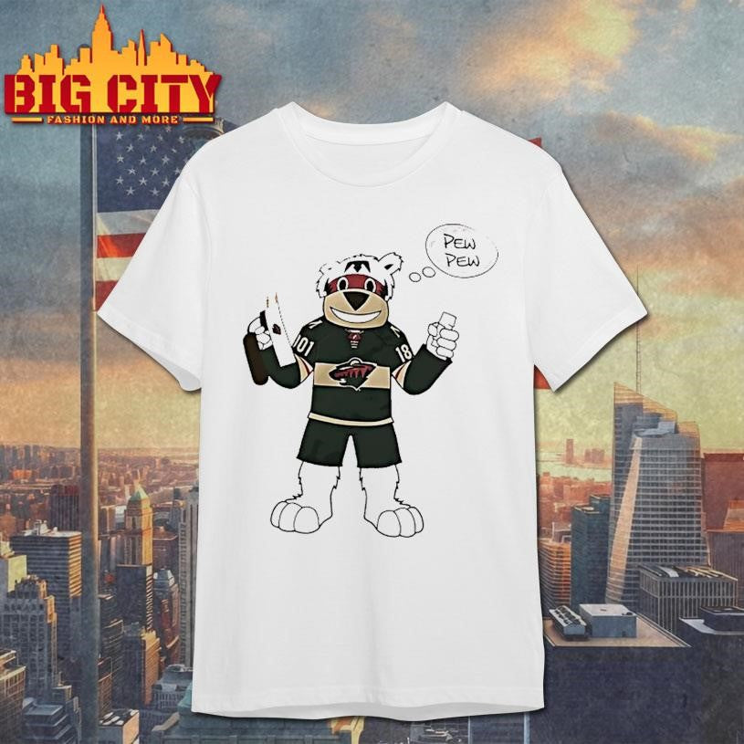 Minnesota Wild Nordy Mascot Pew Pew Shirt