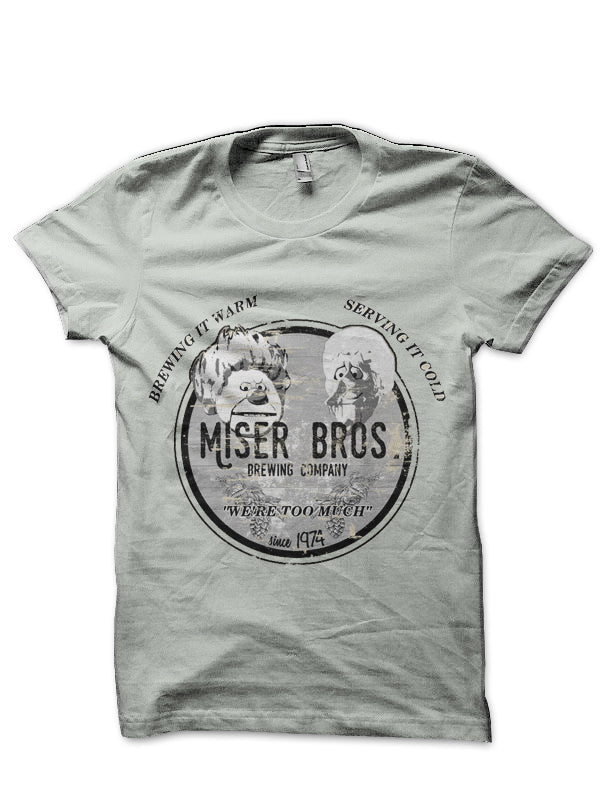Miser Bros Ash Grey T-Shirt Hoodie, Sweatshirt | PureTeeCo.com