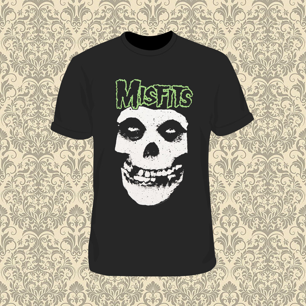 Misfits Green Fiend Skull T Shirt adm Hoodie, Sweatshirt | PureTeeCo.com