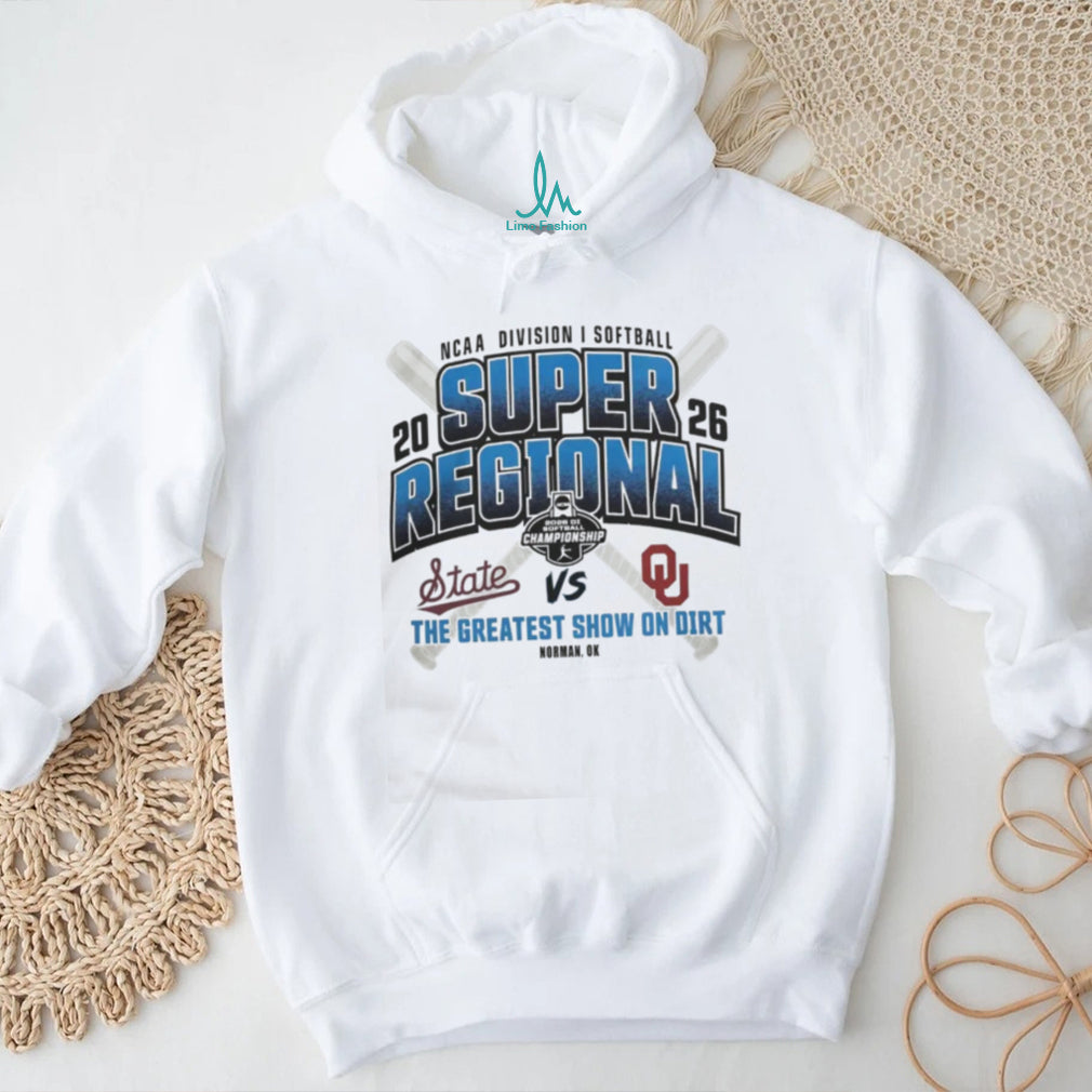 Mississippi State Bulldogs vs Oklahoma Sooners 2026 NCAA DI Softball Super Regional T Shirt