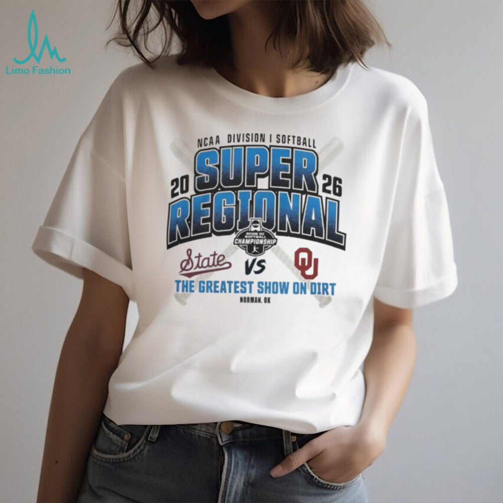 Mississippi State Bulldogs vs Oklahoma Sooners 2026 NCAA DI Softball Super Regional T Shirt
