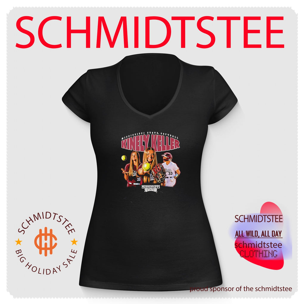Mississippi State Softball Kinley Keller portrait collage retro shirt