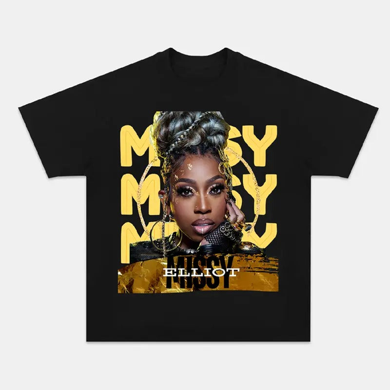 Missy Elliott Full Face Graphic Tee Hoodie, Sweatshirt | PureTeeCo.com