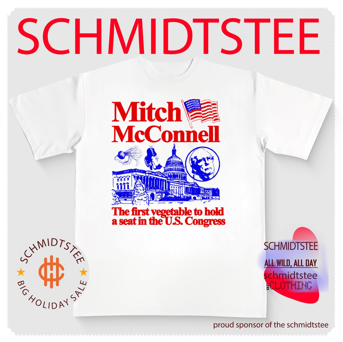 Mitch McConnell The First Vegetable to Hold a Seat in the US Congress shirt