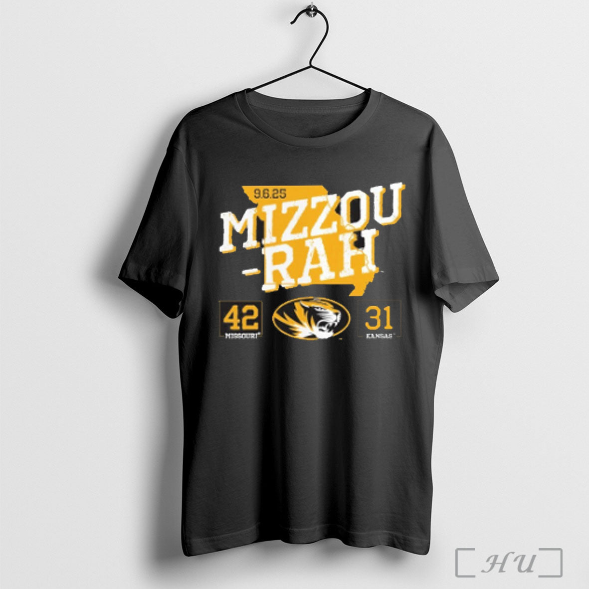 Mizzou Rah Missouri Tigers 42 31 Kansas Jayhawks Score T Shirt