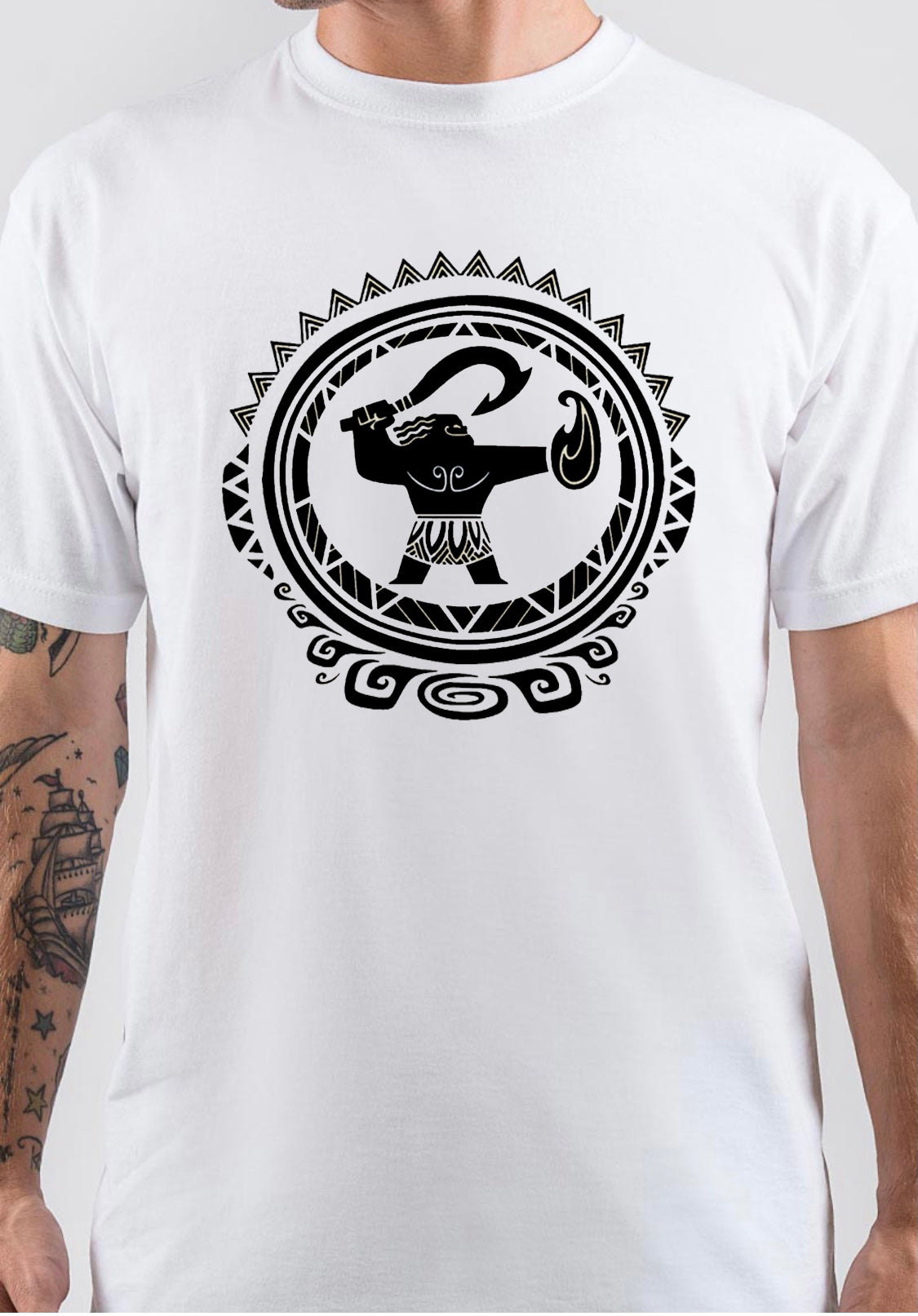 Moana White Art T-Shirt Style005 Hoodie, Sweatshirt | PureTeeCo.com