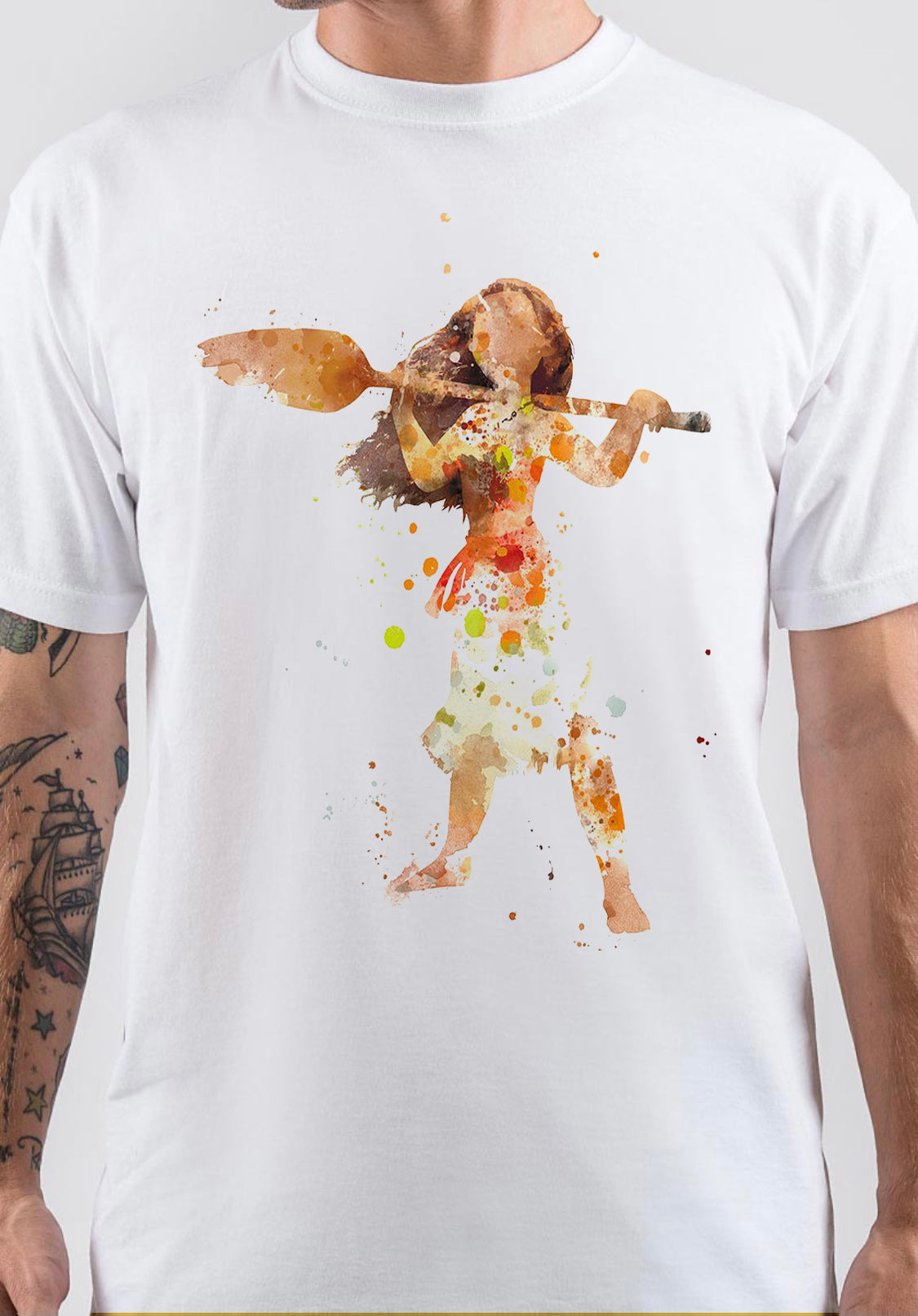 Moana White Art T-Shirt Style001 Hoodie, Sweatshirt | PureTeeCo.com