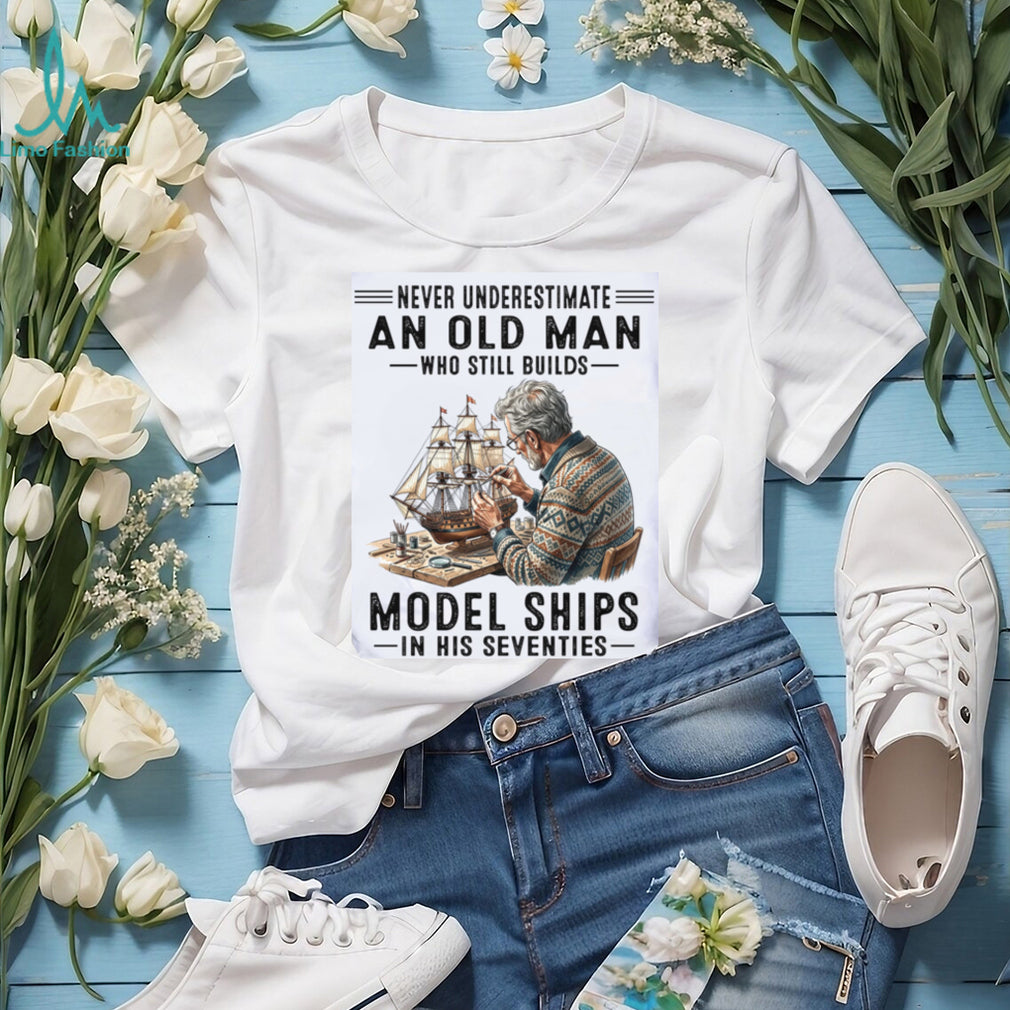 Model Ships In His Seventies Shirt