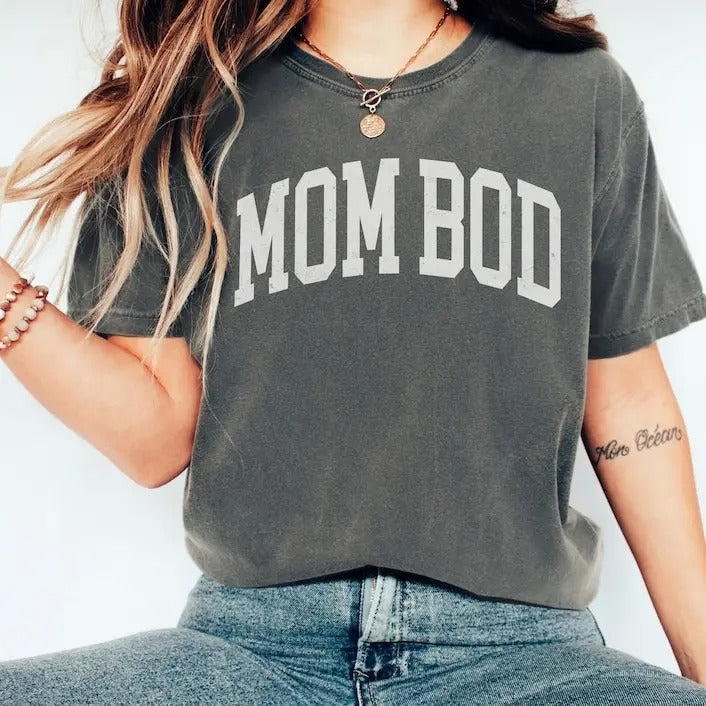 Mom Bod, Funny Mom Tshirt, New Mom Shirt, Mom Life Shirt, Mothers Day Gift for Mom Hoodie, Sweatshirt | PureTeeCo.com