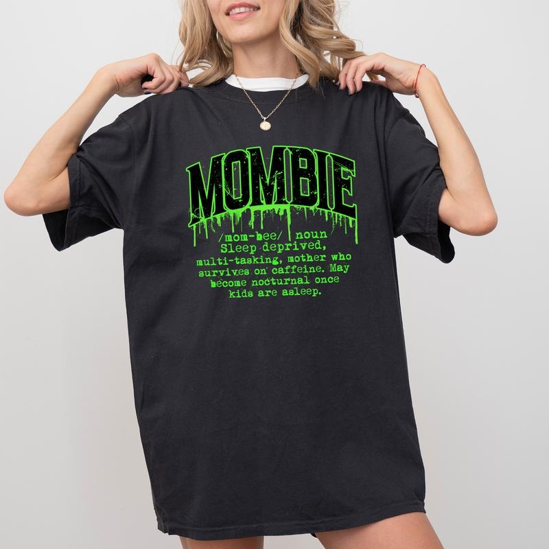 Mombie Tee, Mombie Definition T-shirt, Funny Momster Unhinged Shirt, Funny Shirts For Women, Funny Mom Life Halloween...
