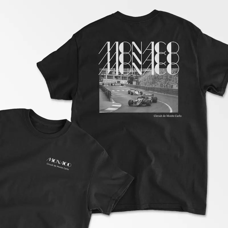 Monaco Racing T-shirt, Formula Inspired Shirt, Circuit Monte Carlo Shirt, Aesthetic Racing Track Clothing, Motorsport...