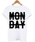 Monday Sucks Crossed Out T-shirt Hoodie, Sweatshirt | PureTeeCo.com