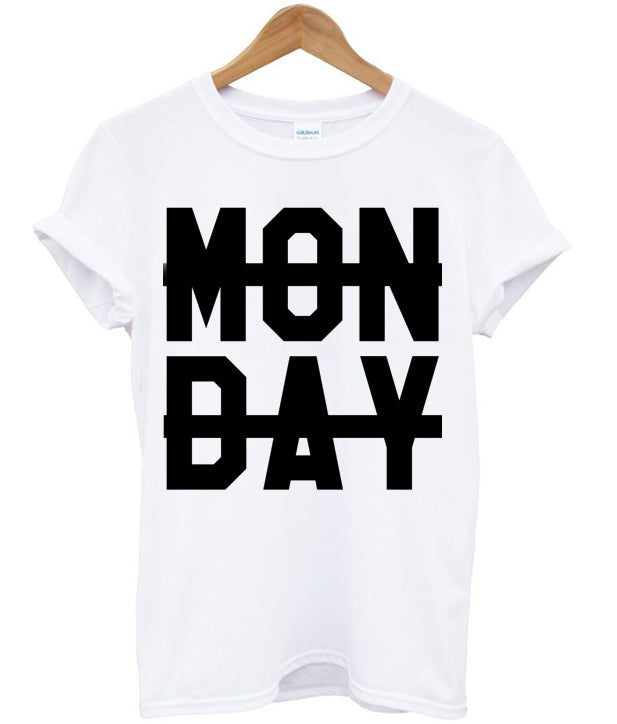 Monday Sucks Crossed Out T-shirt Hoodie, Sweatshirt | PureTeeCo.com