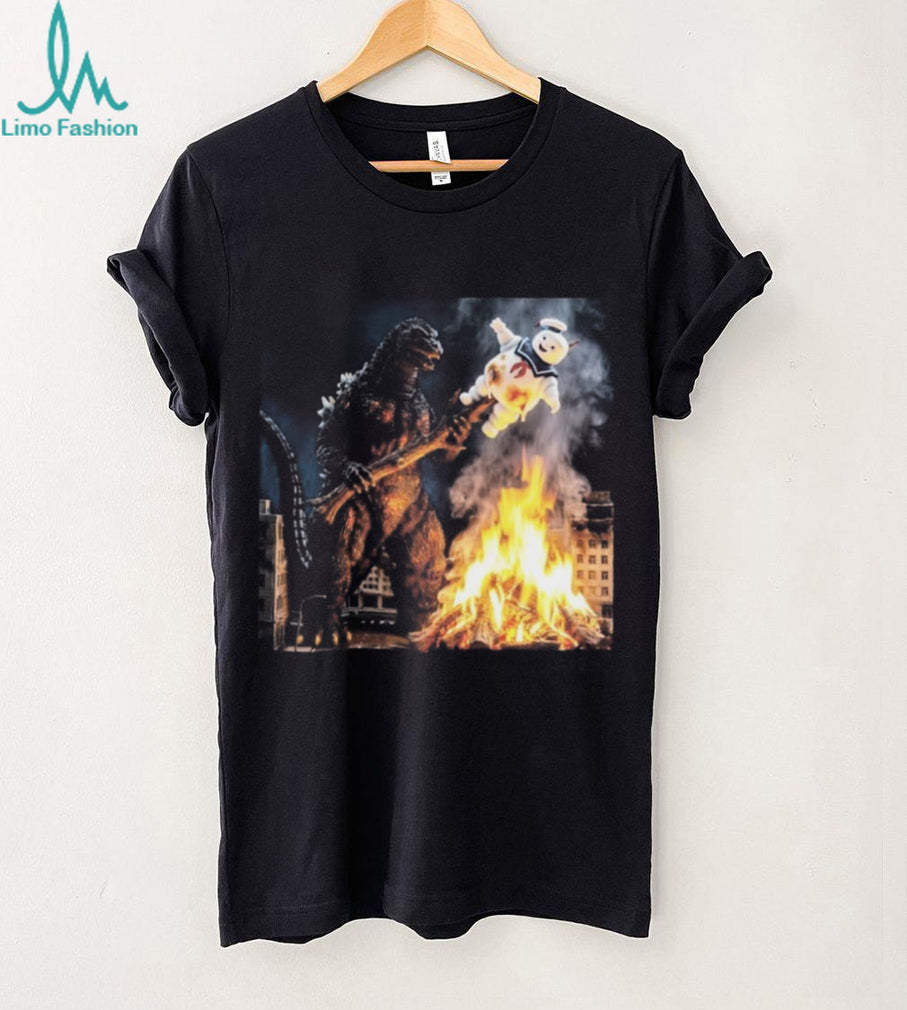 Monster King And Marshmallow Fire Camping Shirt
