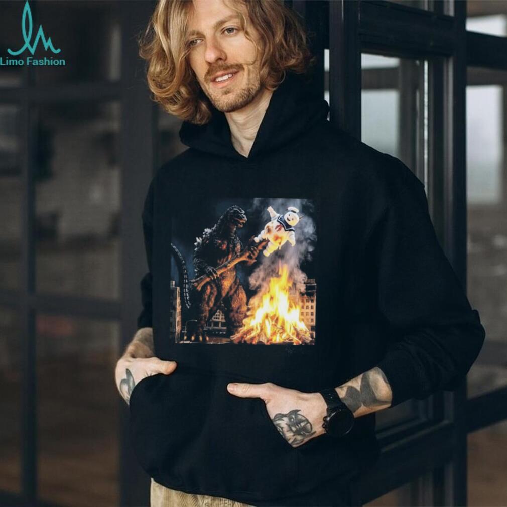 Monster King And Marshmallow Fire Camping Shirt