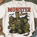 Monster Lover Shirt, Halloween Horror Tee, Retro Spooky Costume, Creepy Monsters Look, Fall Trend Top Hoodie, Sweatshirt
