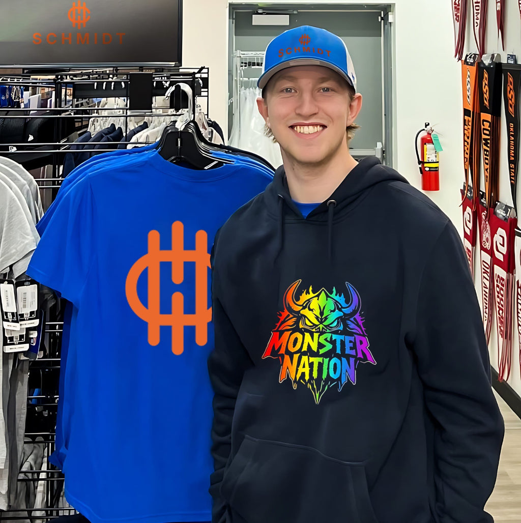 Monster Nation rainbow skull shirt